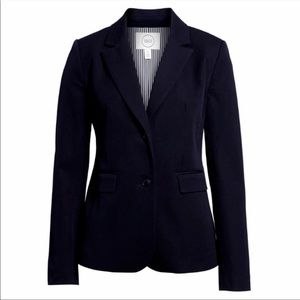 1901 Stretch Cotton Twill Blazer in Black